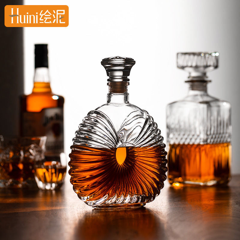 Glass Wine Bottle Whisky Hip Flasks