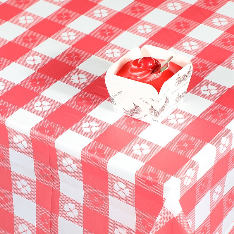 D&z plastik dug miljøvenlig engangs plast gitter borddæksel vandtæt til hjemmet udenfor