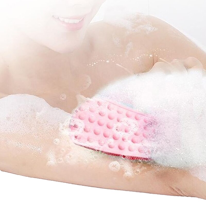 Bath Shower Bath Belt Exfoliating Back Brush Belt Wash Clean Bath Scrub Belt Towel In Stock Silicone Body Brush