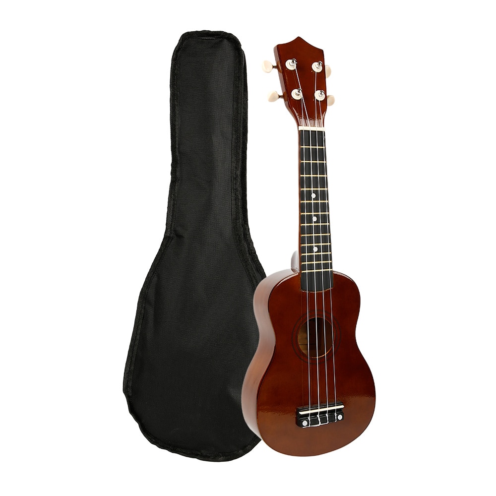 In Stock 21 inch Ukelele Soprano 4 Strings Hawaiian Spruce Basswood Guitar Musical Instrument Set Kits