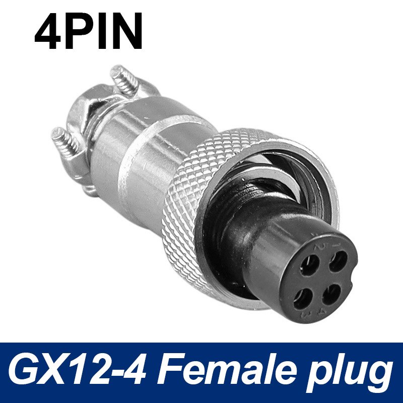 GX12 Female plug 12mm aviation connector 2pin3Pin4Pin5Pin6Pin7Pin quick connector 5A 125v: 4Pin