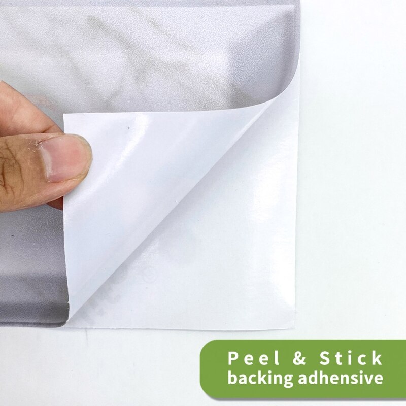 27pcs 3D Tile Stickers Self Adhesive Kitchen Floor Wall Sticker Bathroom Decor H051