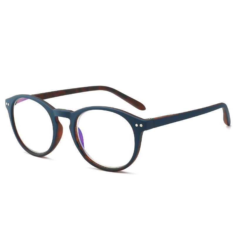 Zenottic anti-blauwlicht leesbril heren blauwlicht blokkerende lezer dames presbyopie bril computer hyperopie bril: Blauw / +250