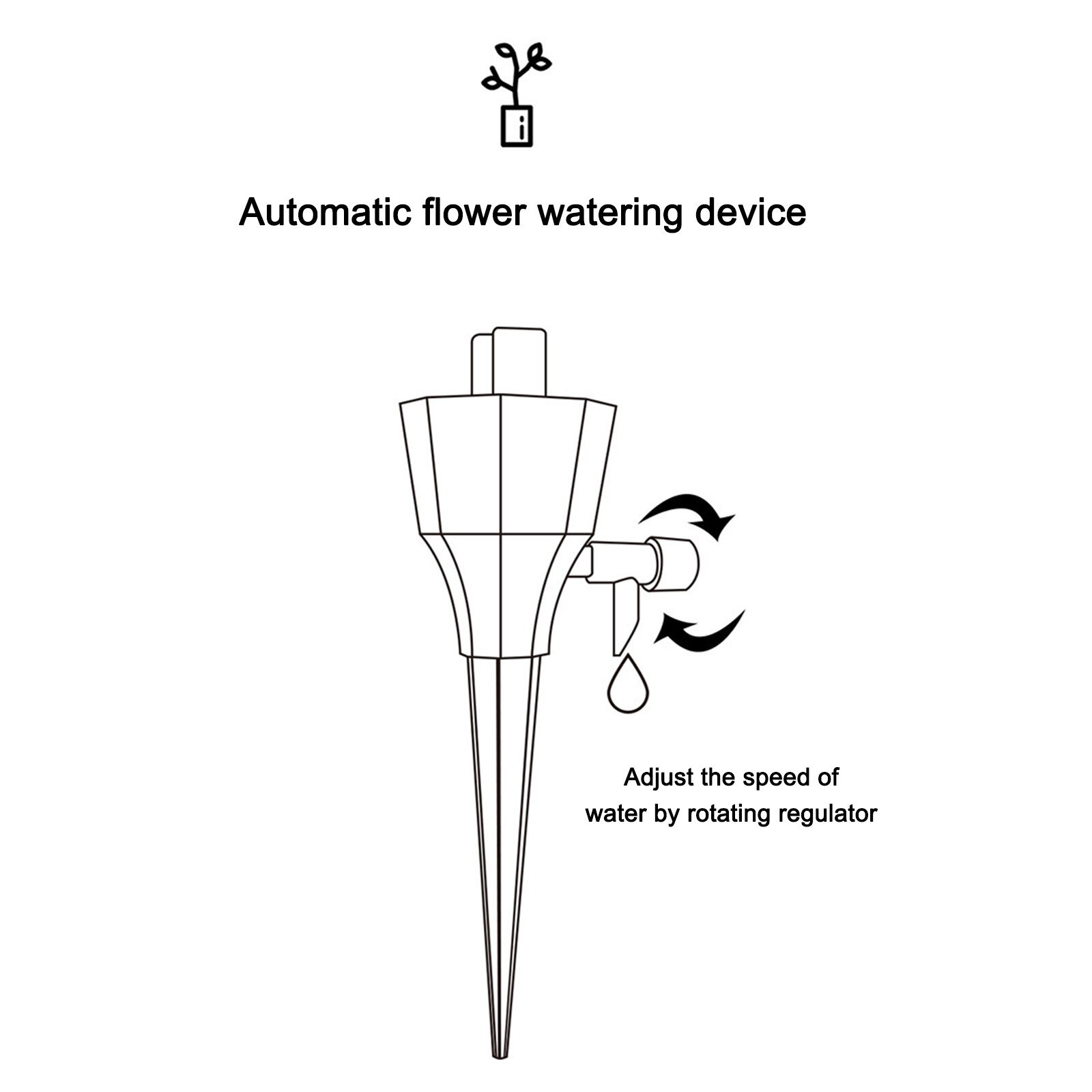 25 # Tuin Plant Water Dispenser Automatisch Sproeisysteem Nail Systeem Verstelbare Waterstroom Drip Watering Apparatuur Apparaat Gereedschappen