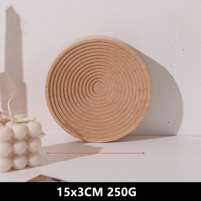Photography Photo Props Food Storage Fruit Dessert Dinner Bread Tea Coffee Wood Wave Trays Plate Desk Decorations Wooden Crafts: Blue