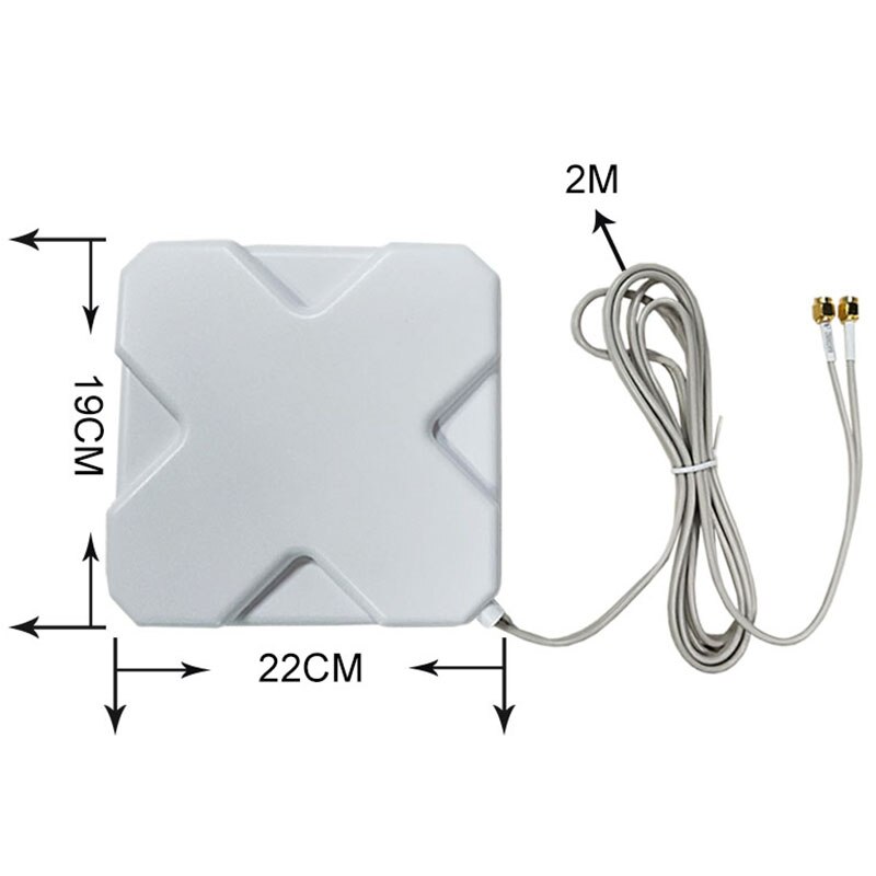 3g 4g antenne 35 dbi 2m kabel lte antenne 2 sma stik til 4g modem router adapter hun til  ts9 han stik signal