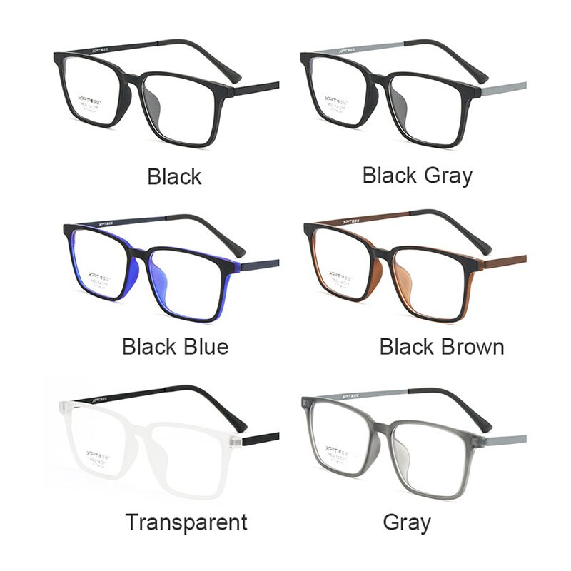UVLAIK Ultralight TR90 Glasses Frame Men Pure Titanium Myopia Glasses Male Comfortable Square Large Frame Optical Eygglass Lense
