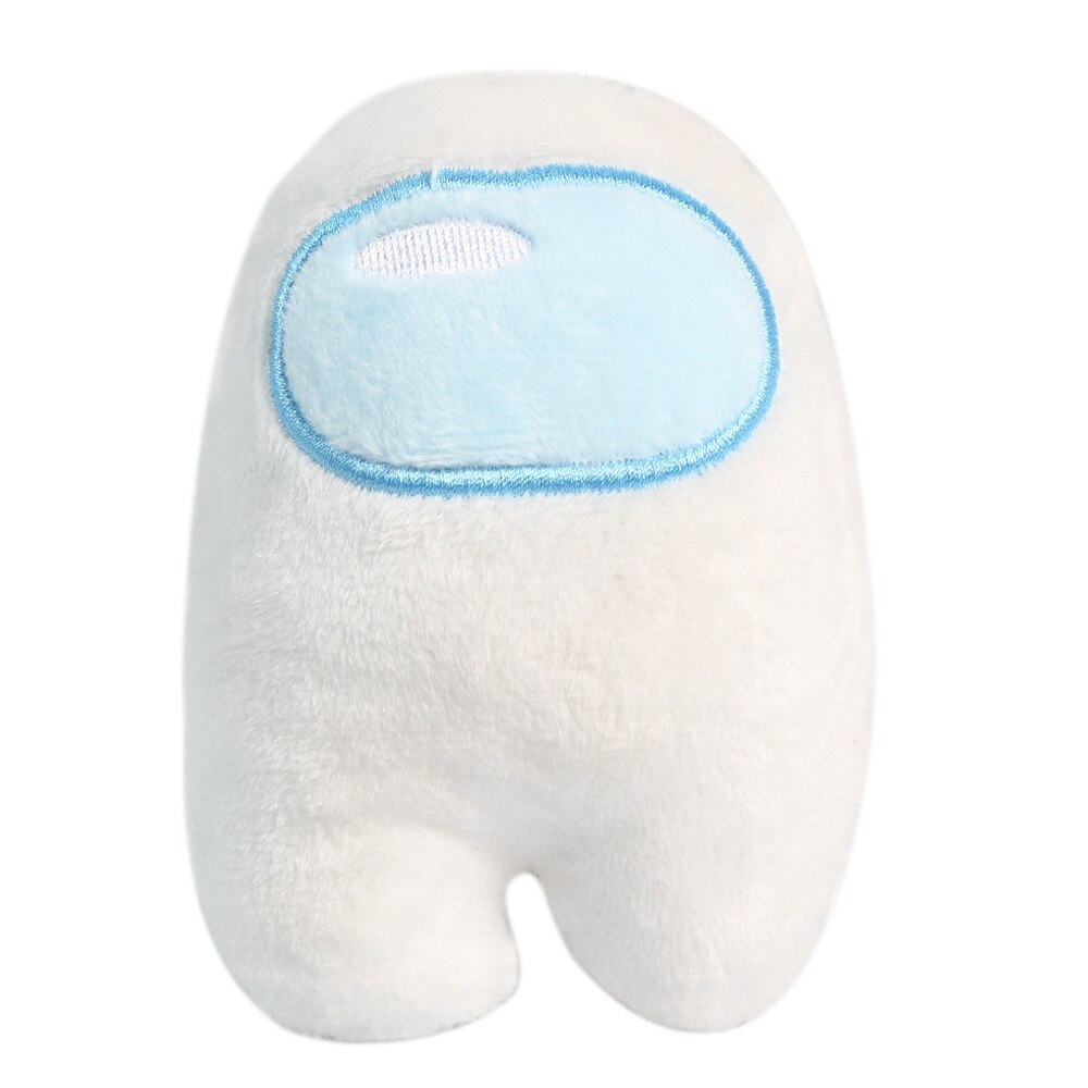 10CM Lovely Among Us Plush Toys Soft Solid Color Reliver Stress Toys Funny Cute Plushie Game Doll Kids: white