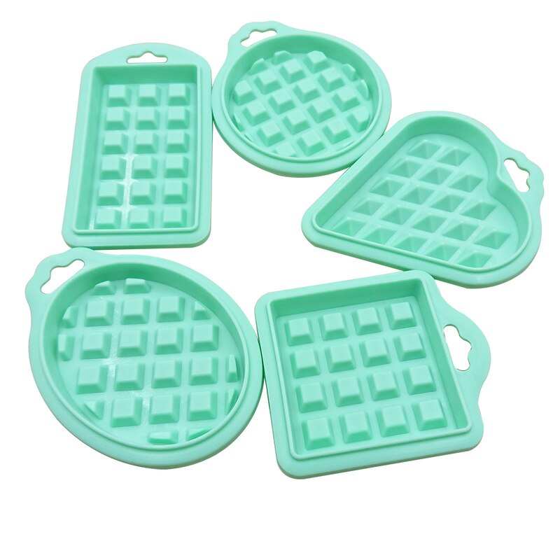 Molde de barquillo de silicona de cinco piezas, molde para hornear con protección medioambiental para el hogar