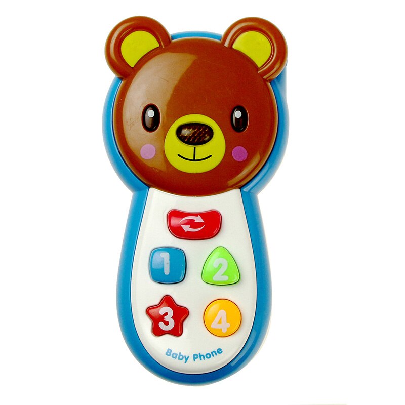 Multi-Stili di Bambini I Bambini Smart Phone Giocattolo con il Suono Elettronico Del Telefono Mobile Del Cellulare di Educazione Precoce Flash Giocattoli Musicali Regalo: G-Blue