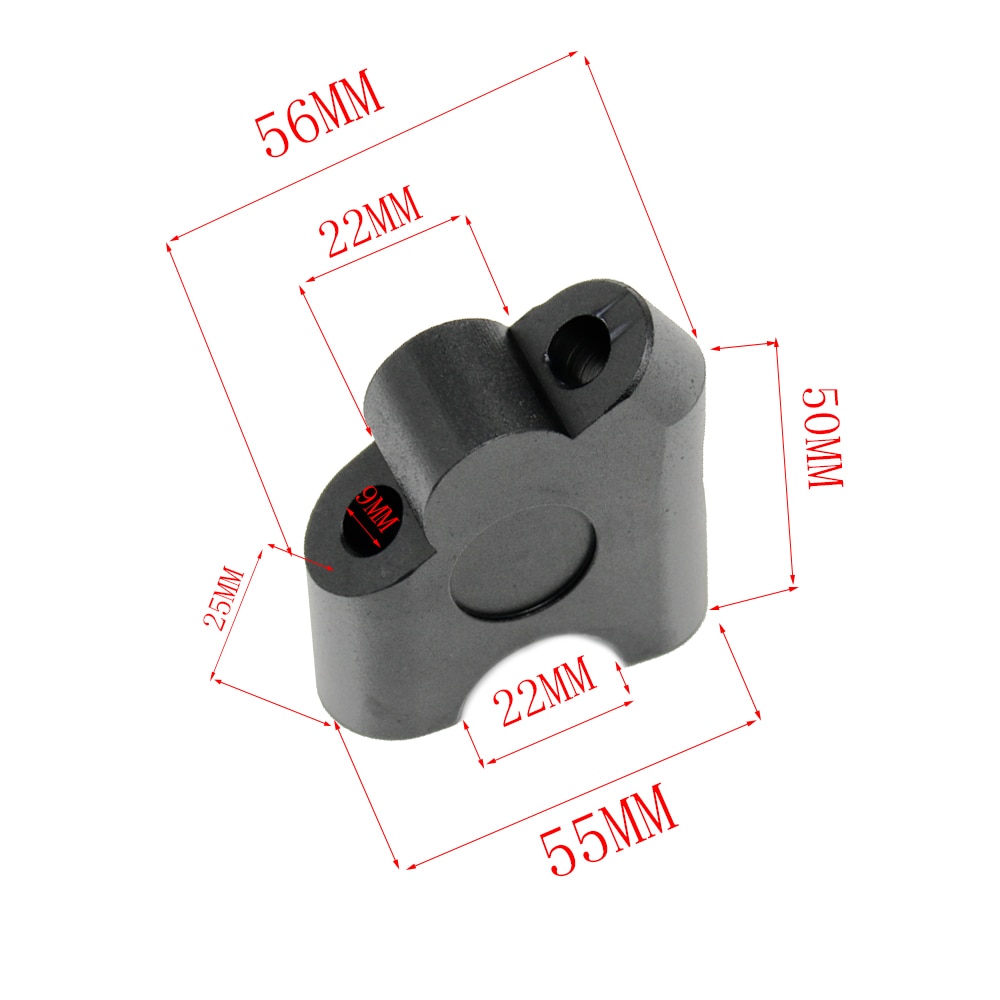 Vstrom 2Pcs 7/8 "22Mm Motorcycle Cnc Aluminium Stuur Riser Clamp Mount Taper Voor Suzuki DL650 V-STROM Dl 650 DL1000
