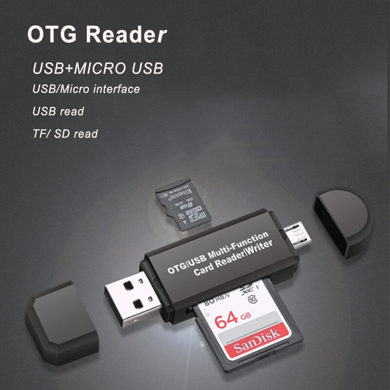 OTG Micro SD Card Reader USB 2.0 Card Reader 2.0 For USB Micro SD Adapter Flash Drive Smart Memory Card Reader OTG Writer