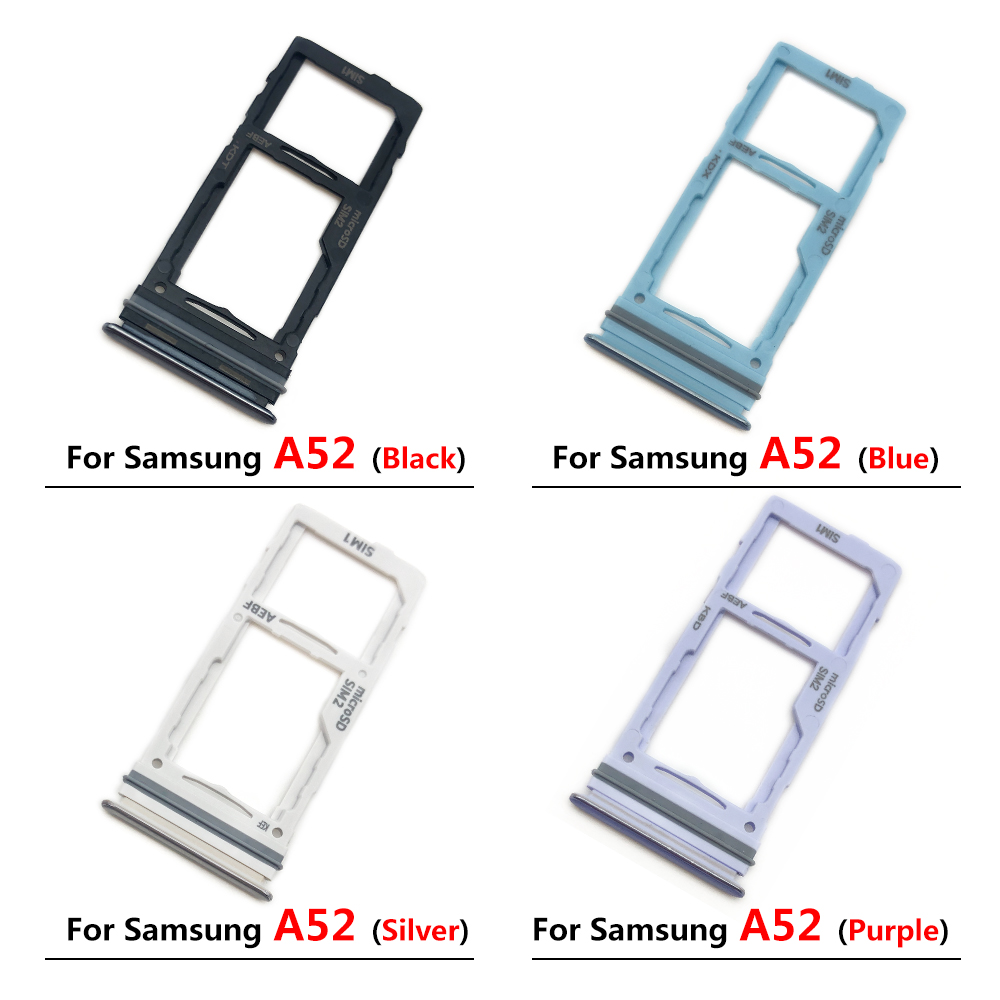Emplacement pour carte SIM, pour Samsung Galaxy A32 4G A52 A72, remplacement de remplacement, support de carte SD, adaptateur + broche