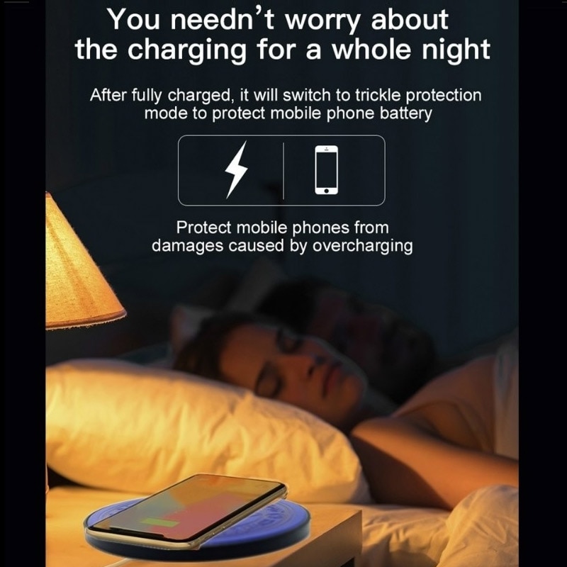 10W Qi Wireless Charger For iPhone 11 X XS Max XR 8 Plus Magic Circle Wireless Charging Pad For Samsung S9 S10+ S8 Charging Pad