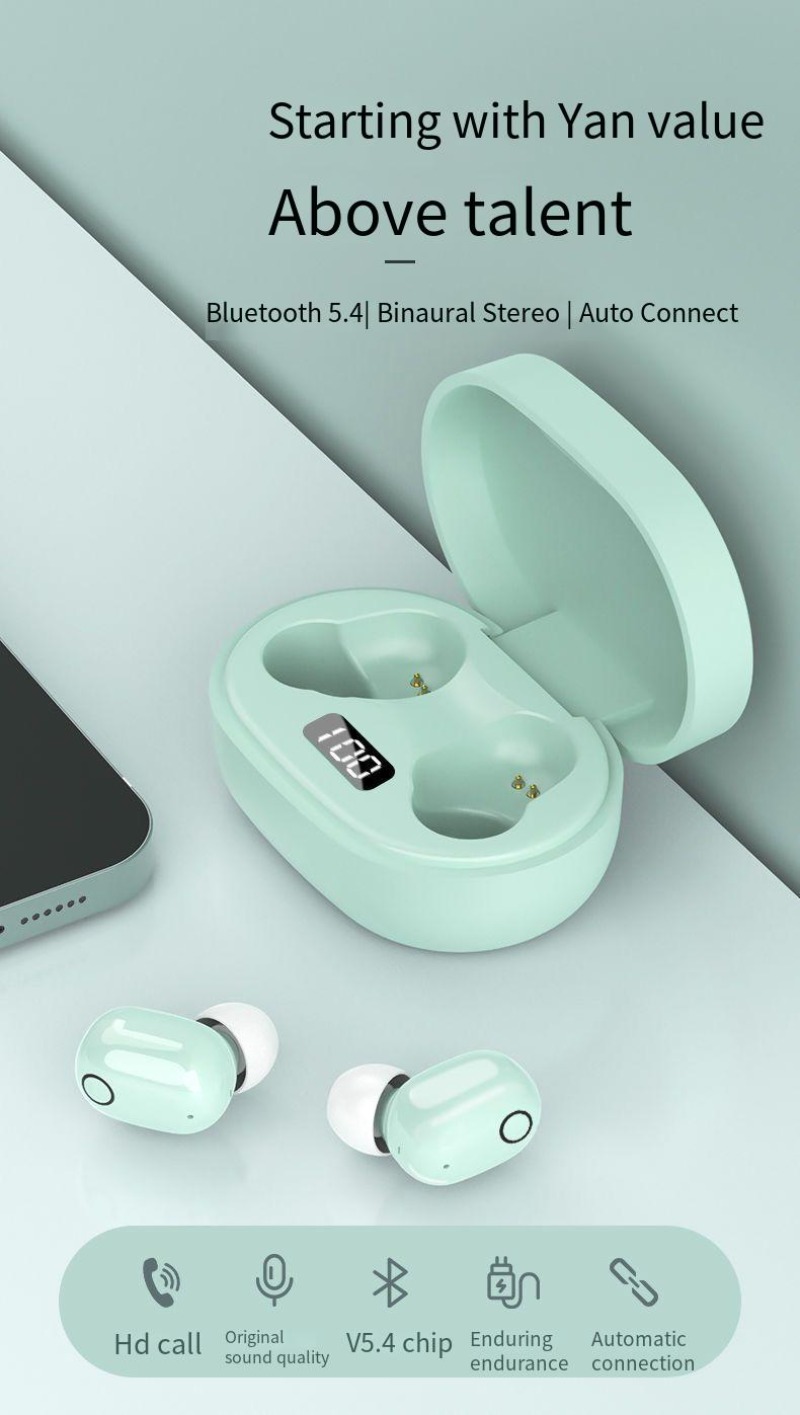 J15 ladies headset Bluetooth wireless mini cute girl with high face value, comfortable and high sound E6S