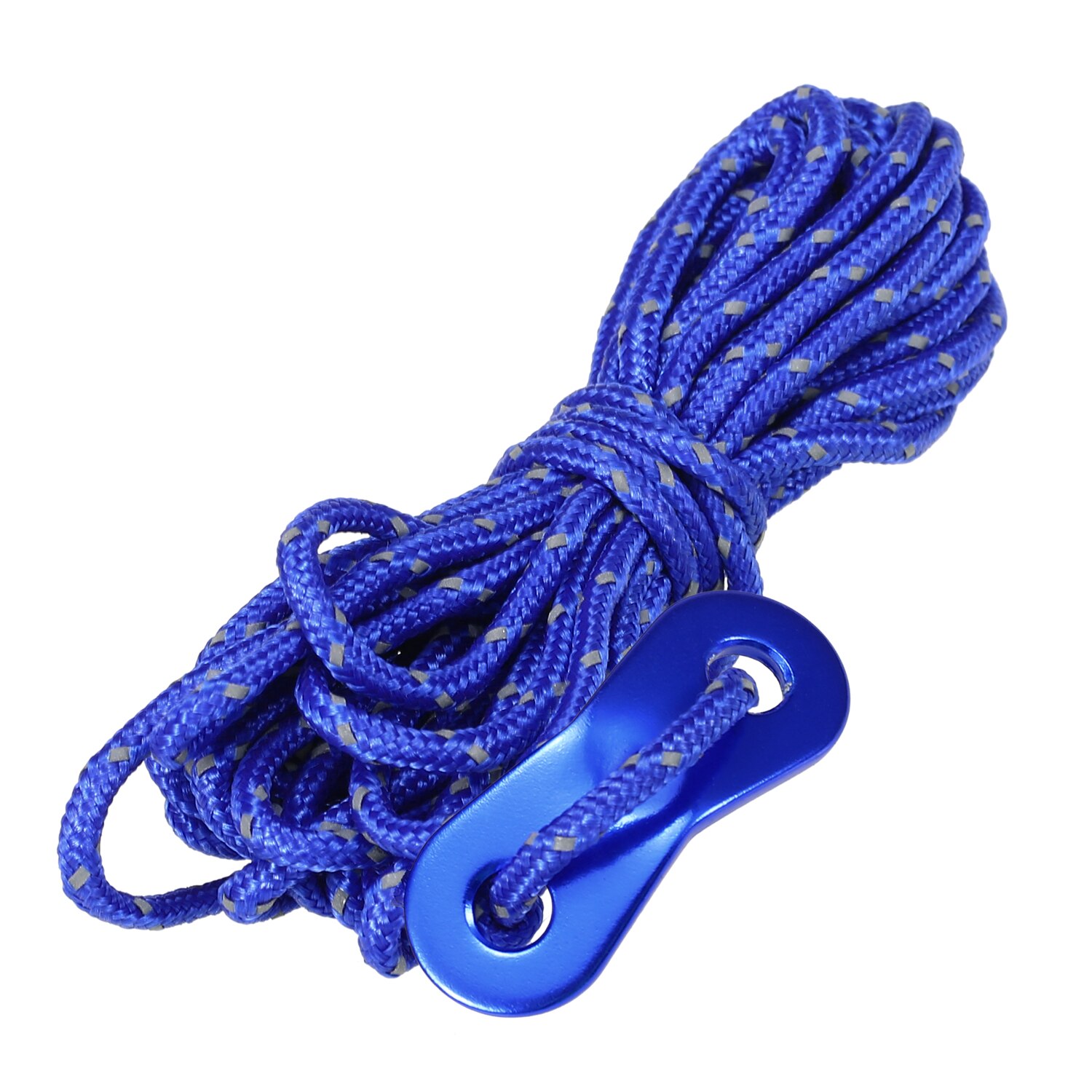 Cordes de tente colorées à suspendre, 6 pièces, cordon de 3mm, 13 pieds, ensemble de tendeurs de tente, corde réfléchissante réglable, auvent de Camping: Bleu