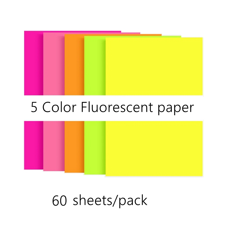A4 papier druck und duplizieren dicke handgemachte papier Origami rechteckigen farbe freundlicher Origami Material leuchtstoff papier: 60Blätter