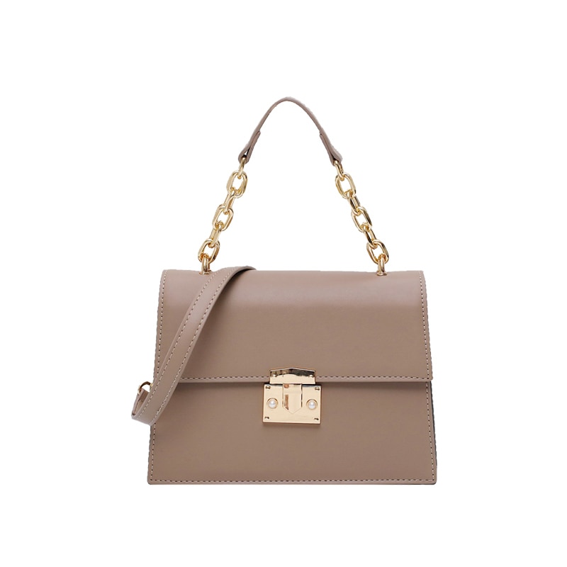 Female Chain Tote bag PU Leather Women's Handbag Lock Shoulder Messenger Bag