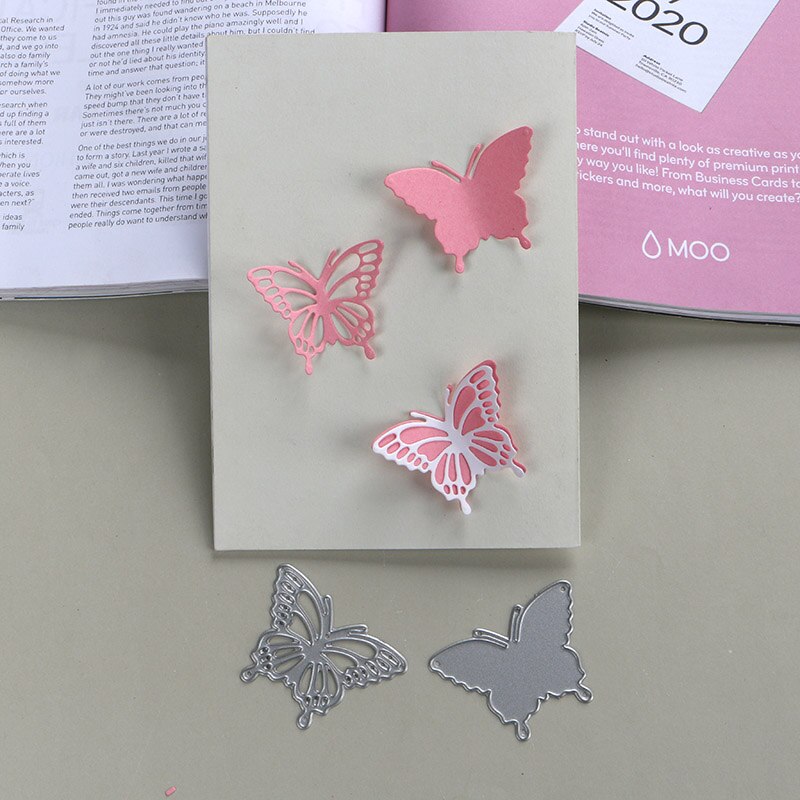 DUOFEN METALEN STANSMESSEN 3D vlinders set stencil DIY Plakboek Album