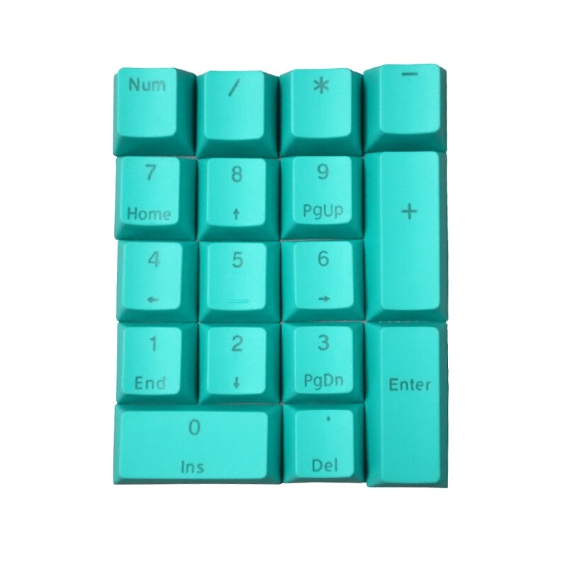 Custom Keycaps 17 Key Set OEM Profile PBT Keycaps Colorful Numeric Area Keys Suitable for Mechanical Keyboard: 4