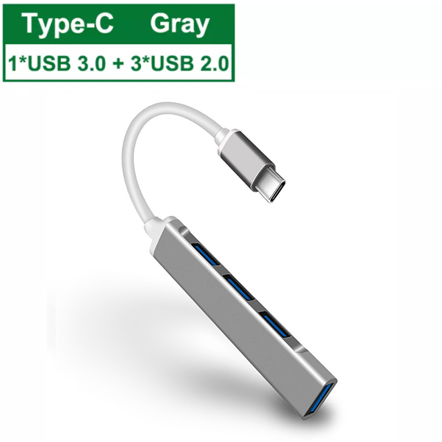 4 poorten USB 3.0 HUB USB Hubs USB Docking Stations USB 3.0 Splitter 5Gbps OTG Adapter Voor PC Laptop tablet Macbook Accessoires: orange