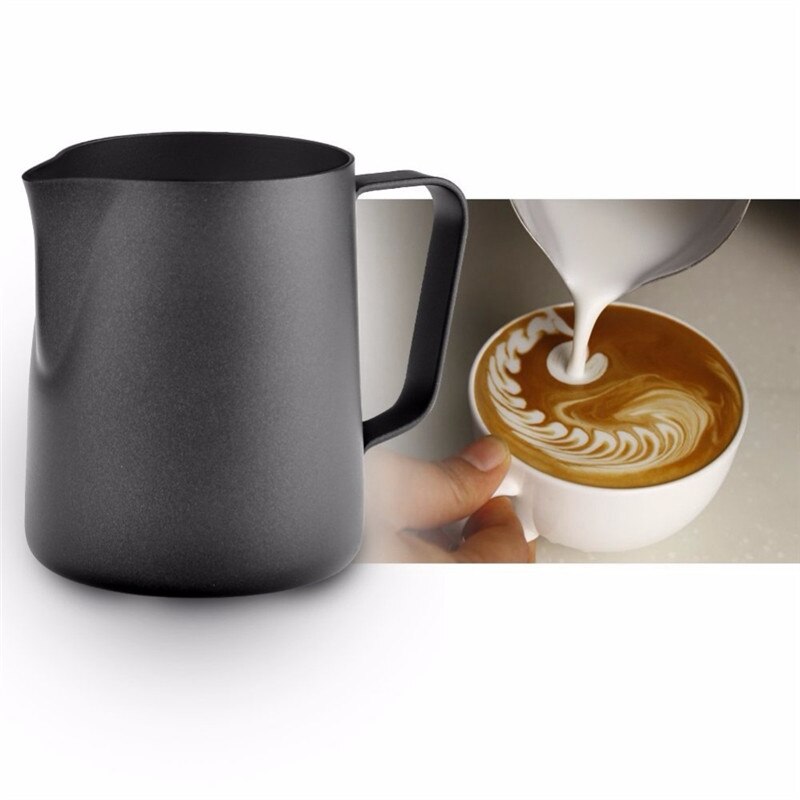350ml roestvrijstalen kannen met antiaanbaklaag, melkopschuimkan, espressokan, barista, ambachtelijke koffie, latte, melkkan