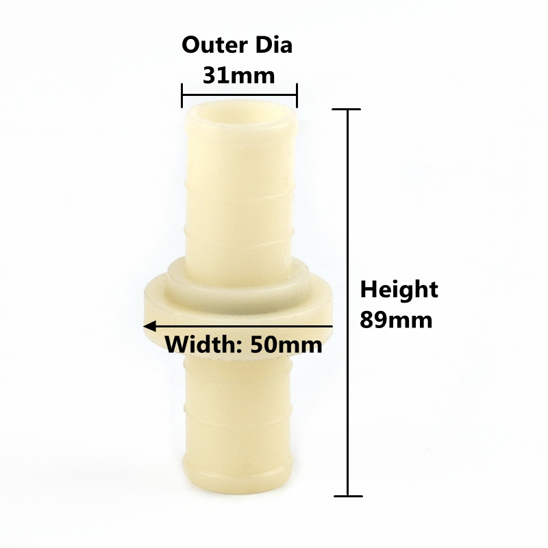 Tubo da giardino per irrigazione attacco rapido, connettore rapido per tubo flessibile in plastica, giunto a scatto per tubo in ABS, diametro esterno da 25mm a 75mm,1 pz: Oro