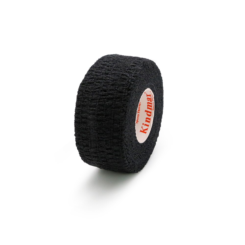 Kindmax Healthcare All Cotton Self Adherent Elastic Cohesive Bandages Wrap Rainbow Colors for Sports Injury for Pets 1 Roll: Black / 5CMx4.6M