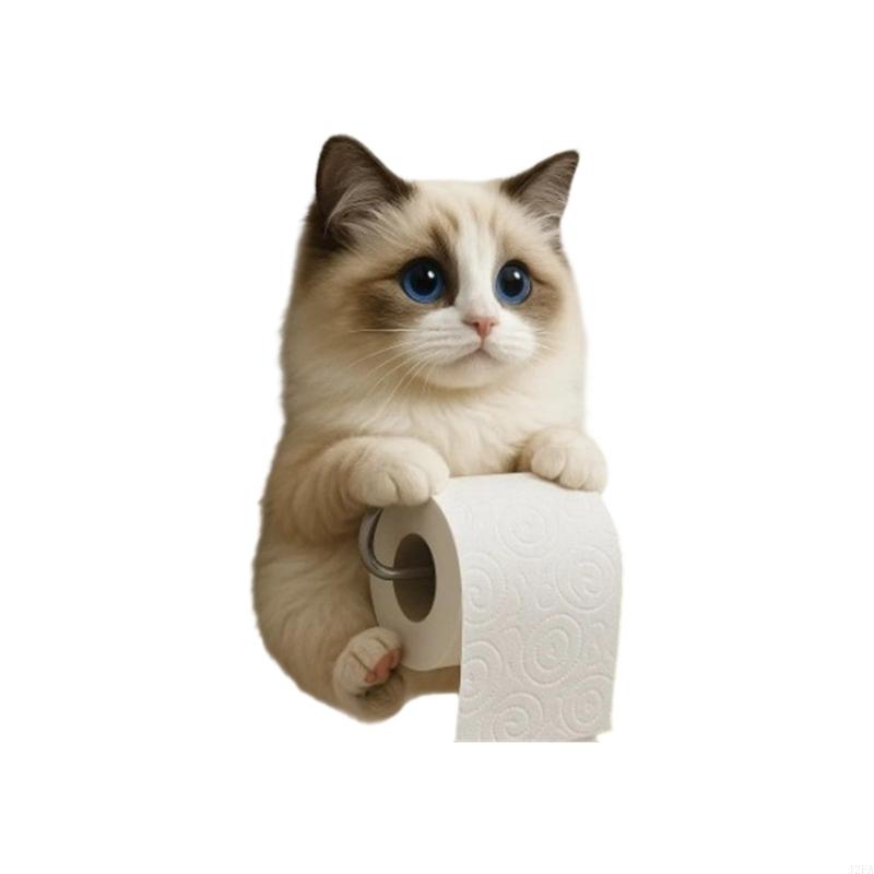 Whimsical Shaped Resin Toilet Paper Holder Wall Mounted Bathroom Compact For Space Optimization: Dark Khaki