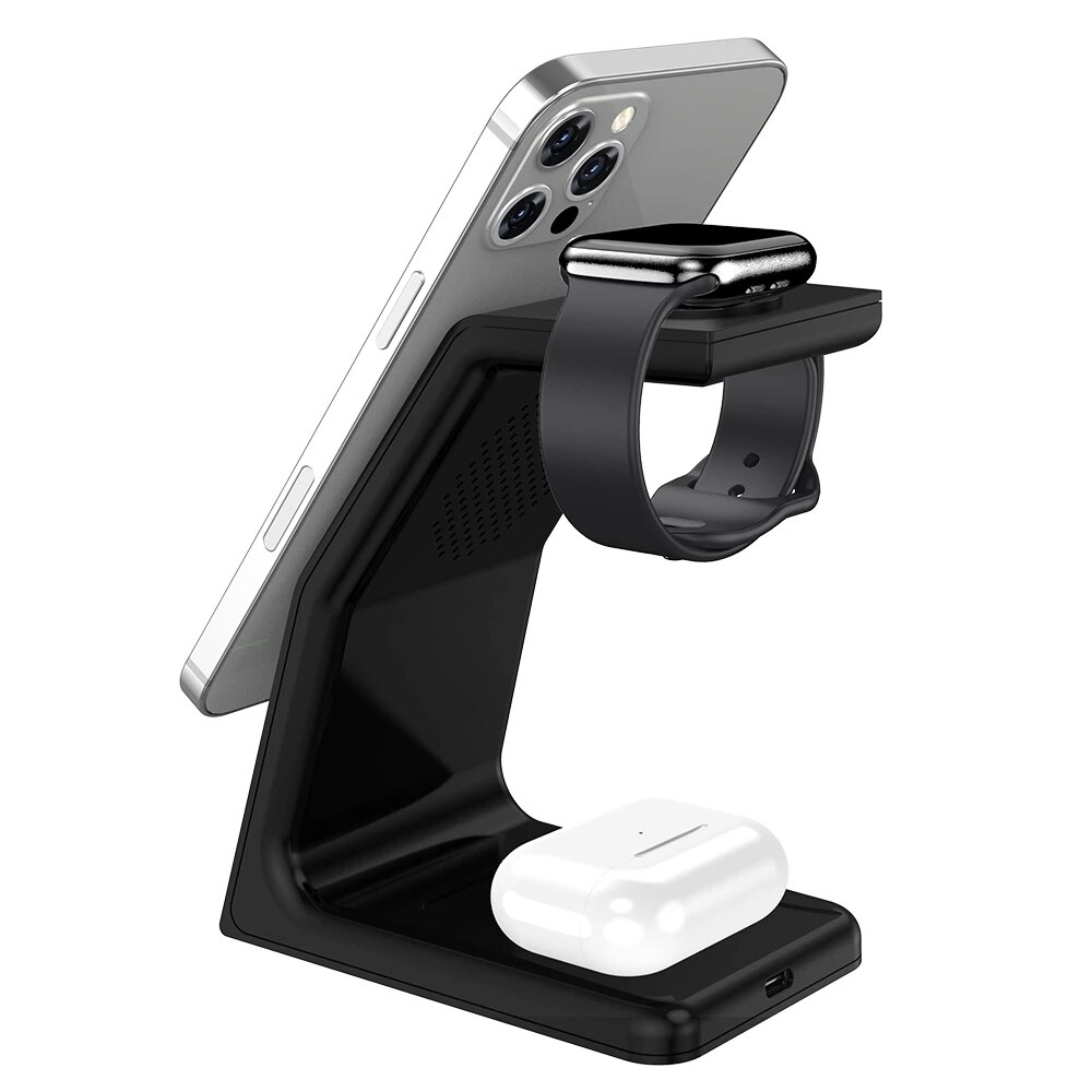 15W Magnetic Wireless Charger Stand 3 in 1 For iPhone 12 13 Pro Max Qi Fast Charging Induction For Apple Watch iWatch AirPods