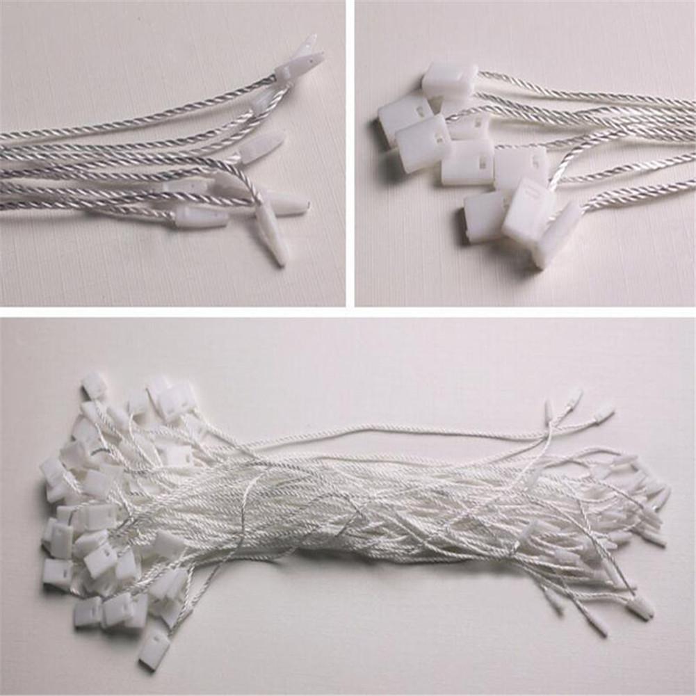 1000 Stks/pak Zwart Wit Kleding Hang Tag String Hang Tag String Koord Voor Kledingstuk Rijgen Prijs Hangtag Seal Tag
