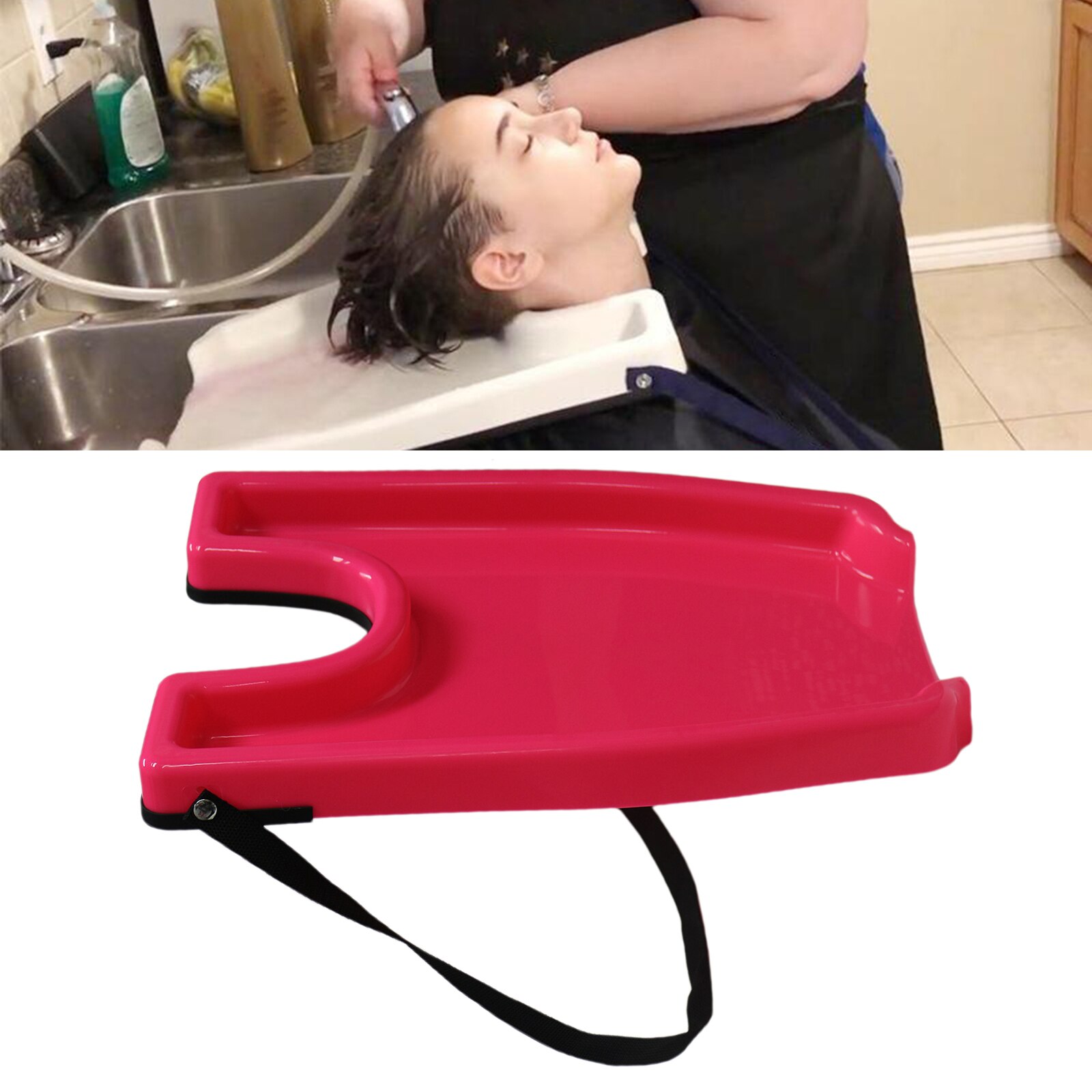 Plateau de lavage des cheveux Portable, bac à shampoing, évier, facile à nettoyer, Construction en plastique Durable