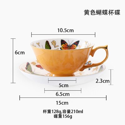 Juego De Tazas De café De De taza, platillo nórdico De cerámica, Tazas De café reutilizables De viaje, utensilios De cocina BJ50BD: style 1