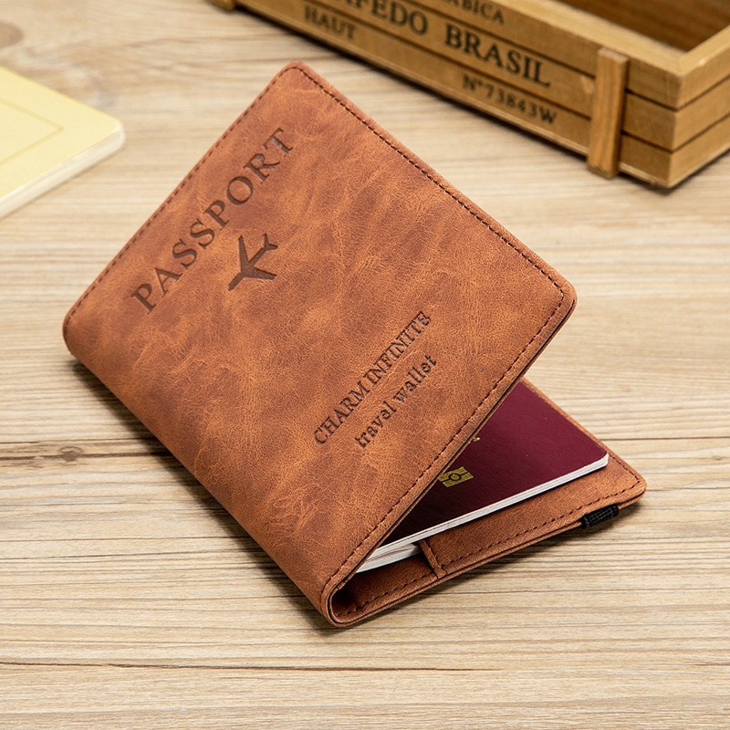 Vrouwen Mannen Rfid Vintage Zaken Passport Covers Holder Multi-Functie Id Bank Card Pu Leather Wallet Case Reizen accessoires