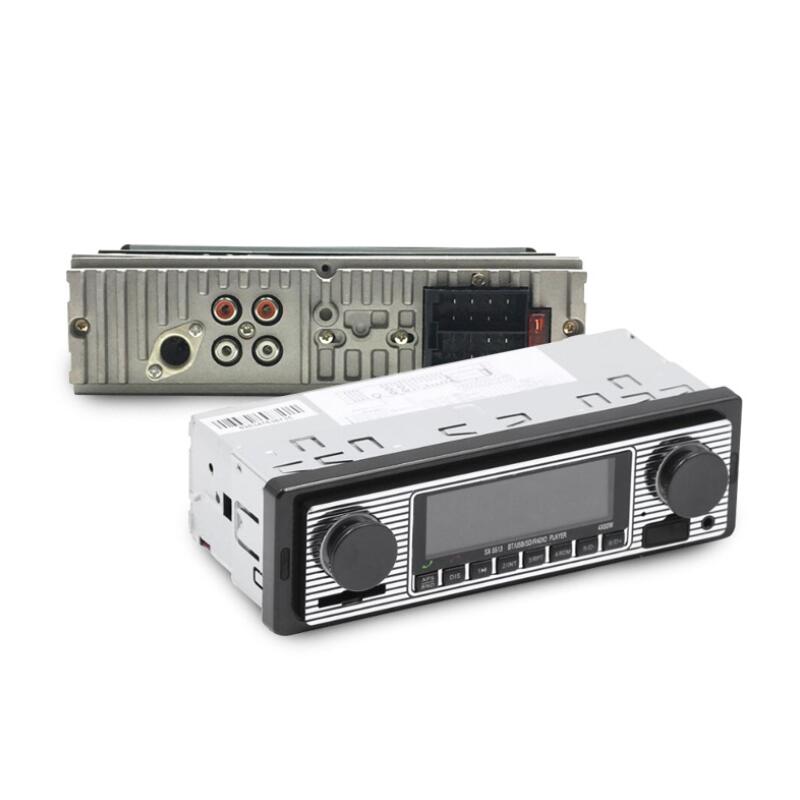 12v retro autoradio 1 din bluetooth stereo  mp3 soitin fm audio matkapuhelin handsfree digitaalinen usb/sd kojelautaan aux-tulolla