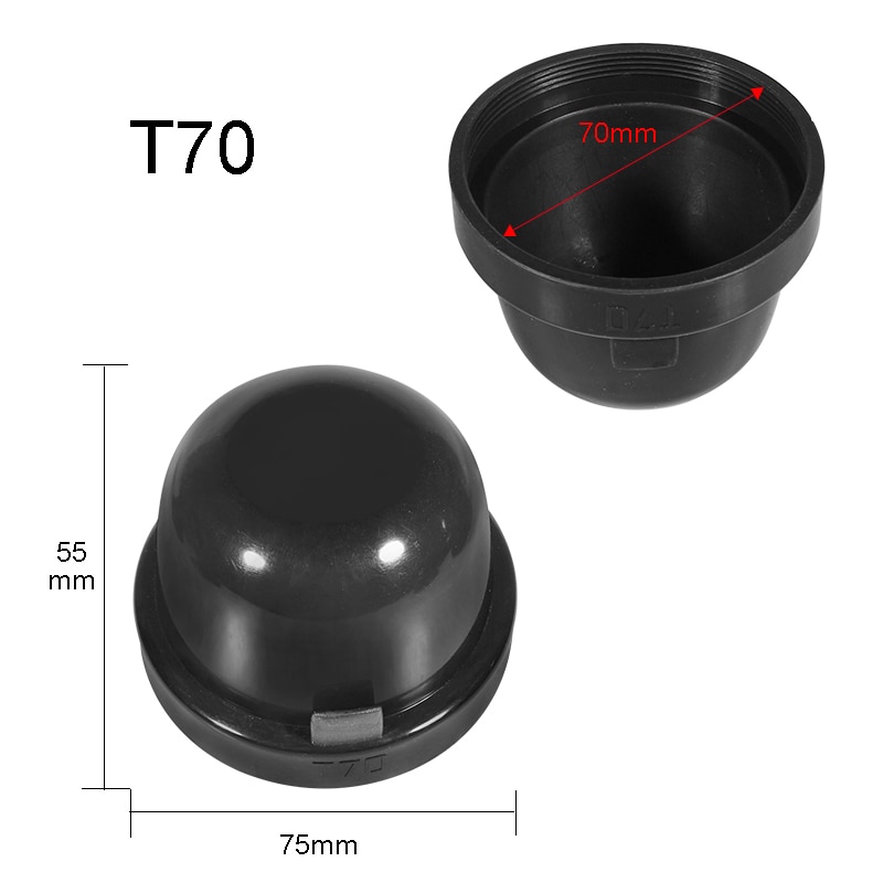 Hyzhauto 2 Stuks Hid Led Auto Koplamp Stofkap Rubber Hoofd Fog Lamp Afdichting Caps Waterdicht Stofdicht 55/65 /70/75/80/85/90/100 Mm