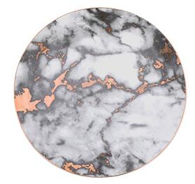 1 stk service marmor tallerkener keramisk middagssæt guld indlæg porcelæn dessert tallerken bøf salat snack kage tallerkener: 1 stk 2 / 10 inches