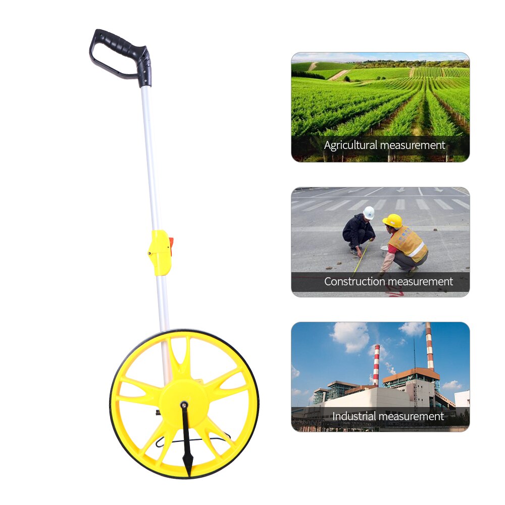 318mm Collapsible Mechanical Distance Measuring Wheel Handheld Wheel Range Finder Distance Measuring Tool Machine