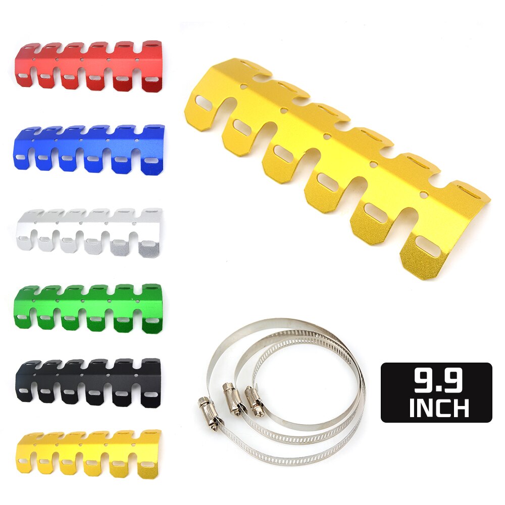 YOWLING Dirt Motorcycle Exhaust Muffler Pipe Leg Protector Heat Shield Cover For KTM 400 450 530 525 EXC 690 Enduro 625 SMC