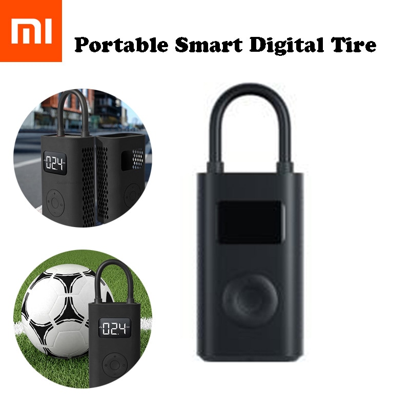 Newest Xiaomi Mijia Portable Smart Digital Tire Pressure Detection Electric Inflator Pump for Bike Motorcycle Car Football