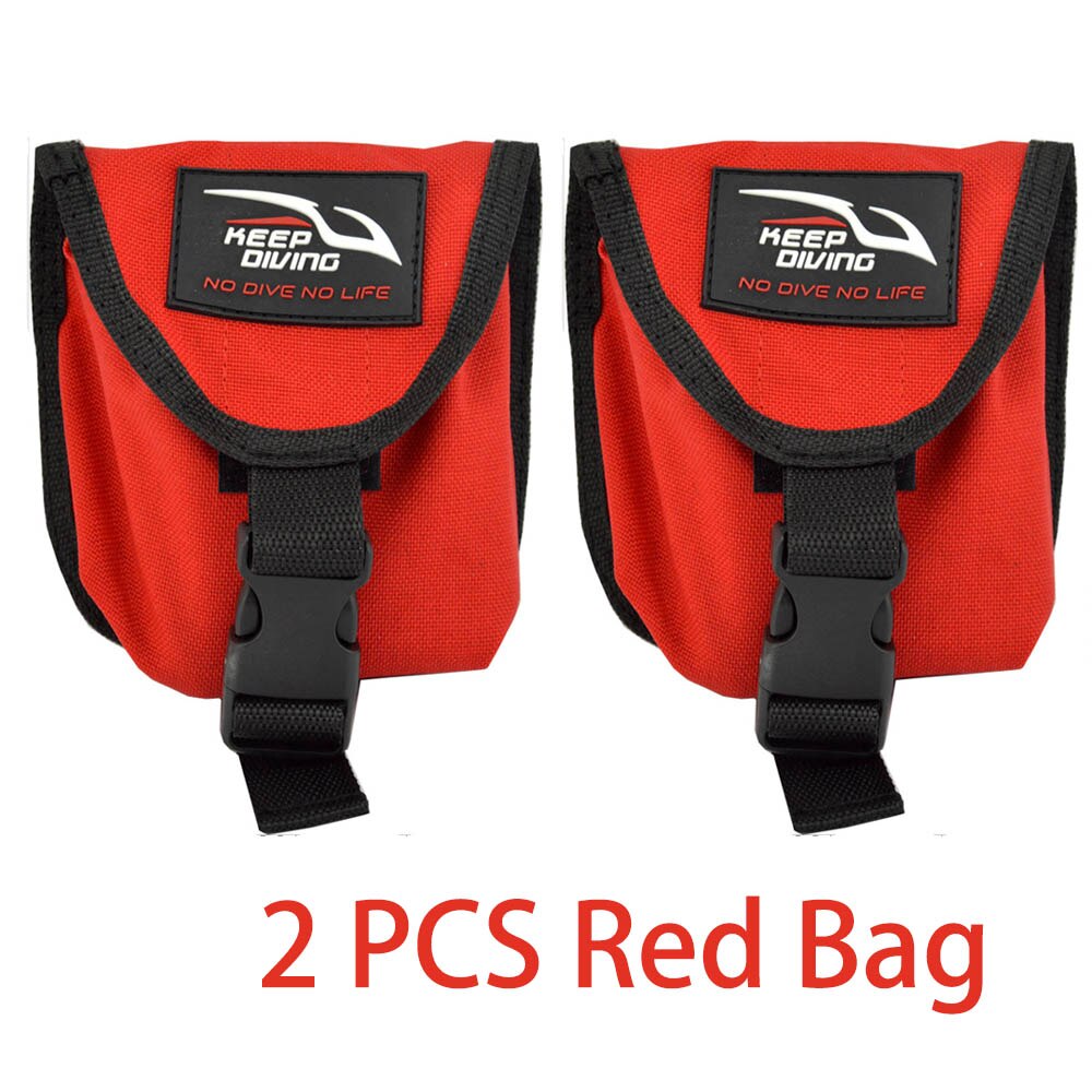 HALTEN TAUCHEN 2KG/4,5 £ Gewicht Tauchen Tauchen Taucher Gewicht Gürtel Tasche Tasche für Blei Block Ersatz Beutel Träger: 2 Stck rot
