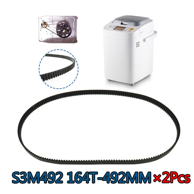 2 stk  s3 m 492 164t bagemaskine bånd reservedele brødmaskine transportbånd køkkenudstyr tilbehør brød maskine dele
