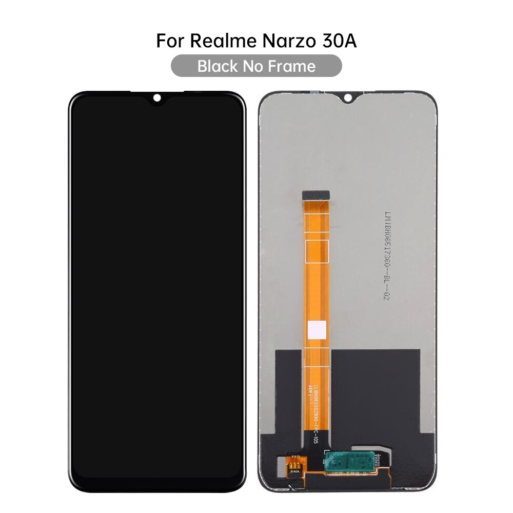 6.5&quot; Original for Realme Narzo 30A LCD Display Touch Screen Digitizer Assembly Replacement Repair Parts for Narzo30A RMX3171 LCD: Default Title