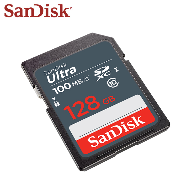 SanDisk SDHC 16GB 32GB SDXC 64GB 128GB 256GB Memory Card C10 1080P UHS-I SD Card for Camera