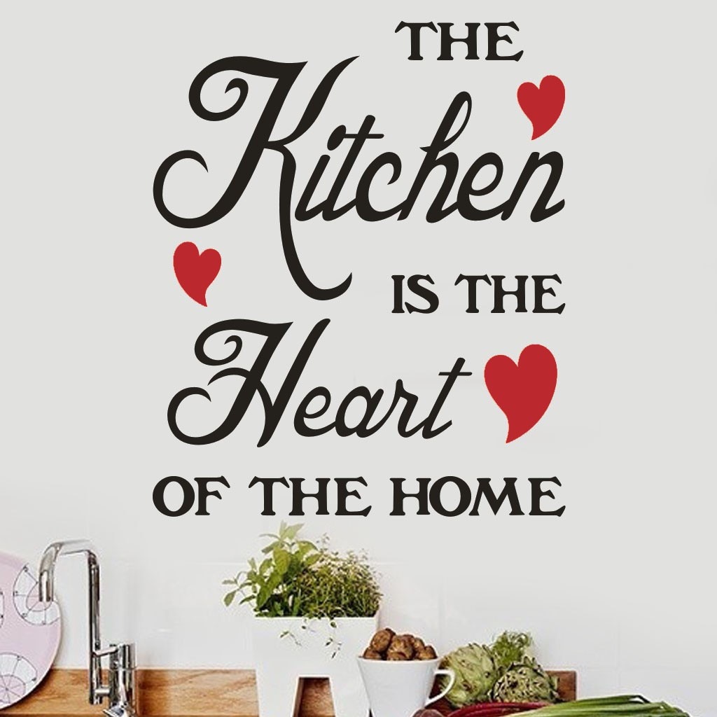 1pc Vinyl Wall Stickers Quote Kitchen Dinning Room Decor Kitchen Decals Art Kitchen Self Adhesive Wallpaper Removable Sticker#50