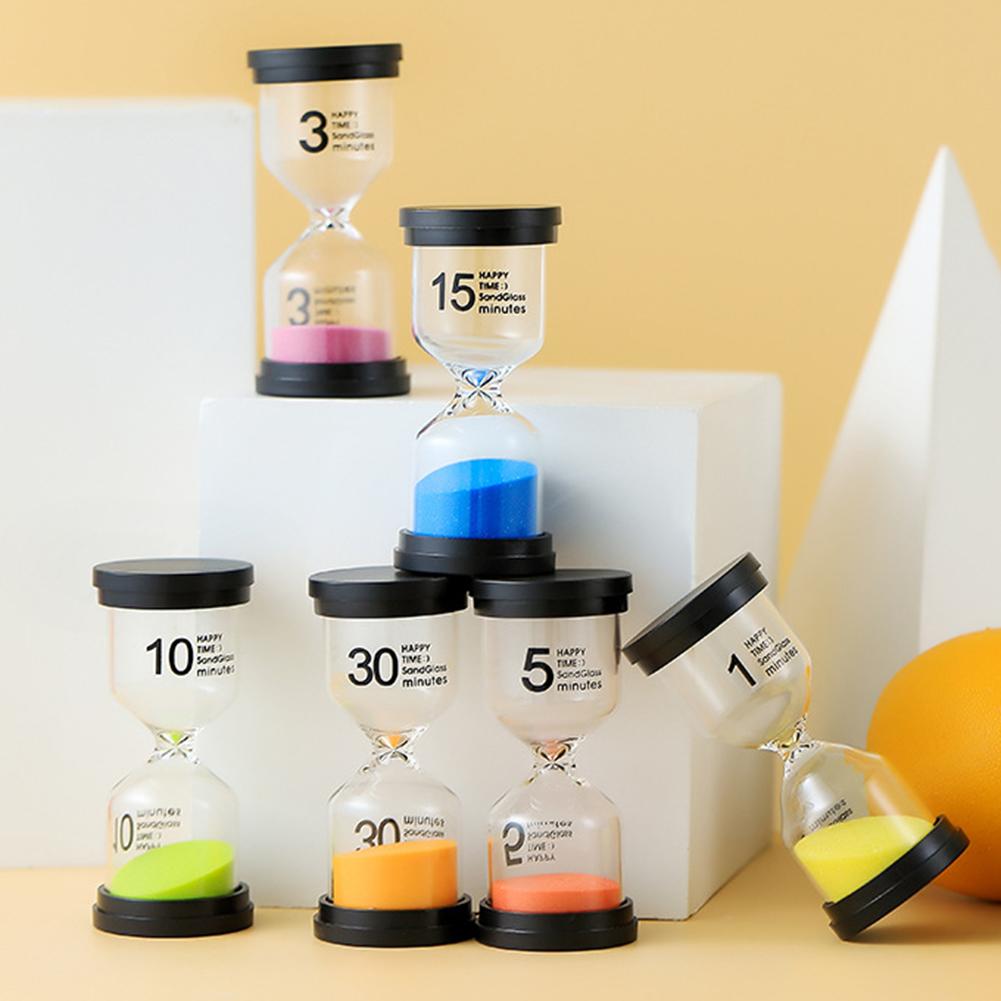 6 Stks/set 1/3/5/10/15/30Min Zand Klok Zandloper Zandloper Timer School kids Spel Decor Home Decor