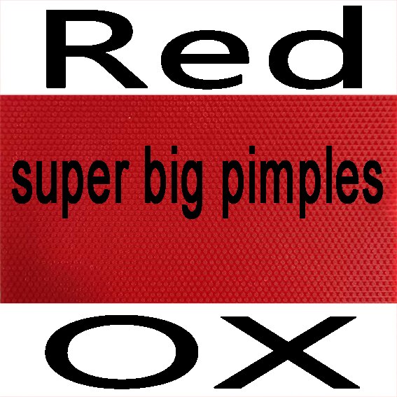 Ktl stranger super big pimples tischtennisbelag, noppenbelag ohne schwammoberseite, ox: Rotes cd-oxid