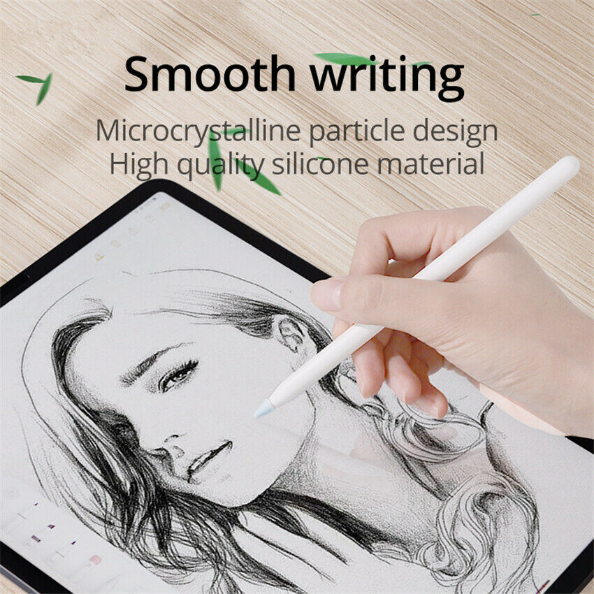 Punta de reemplazo de silicona silenciosa, 8 piezas, cubierta de piel para Apple Pencil de primera generación, Stylus Pen Tip Cover