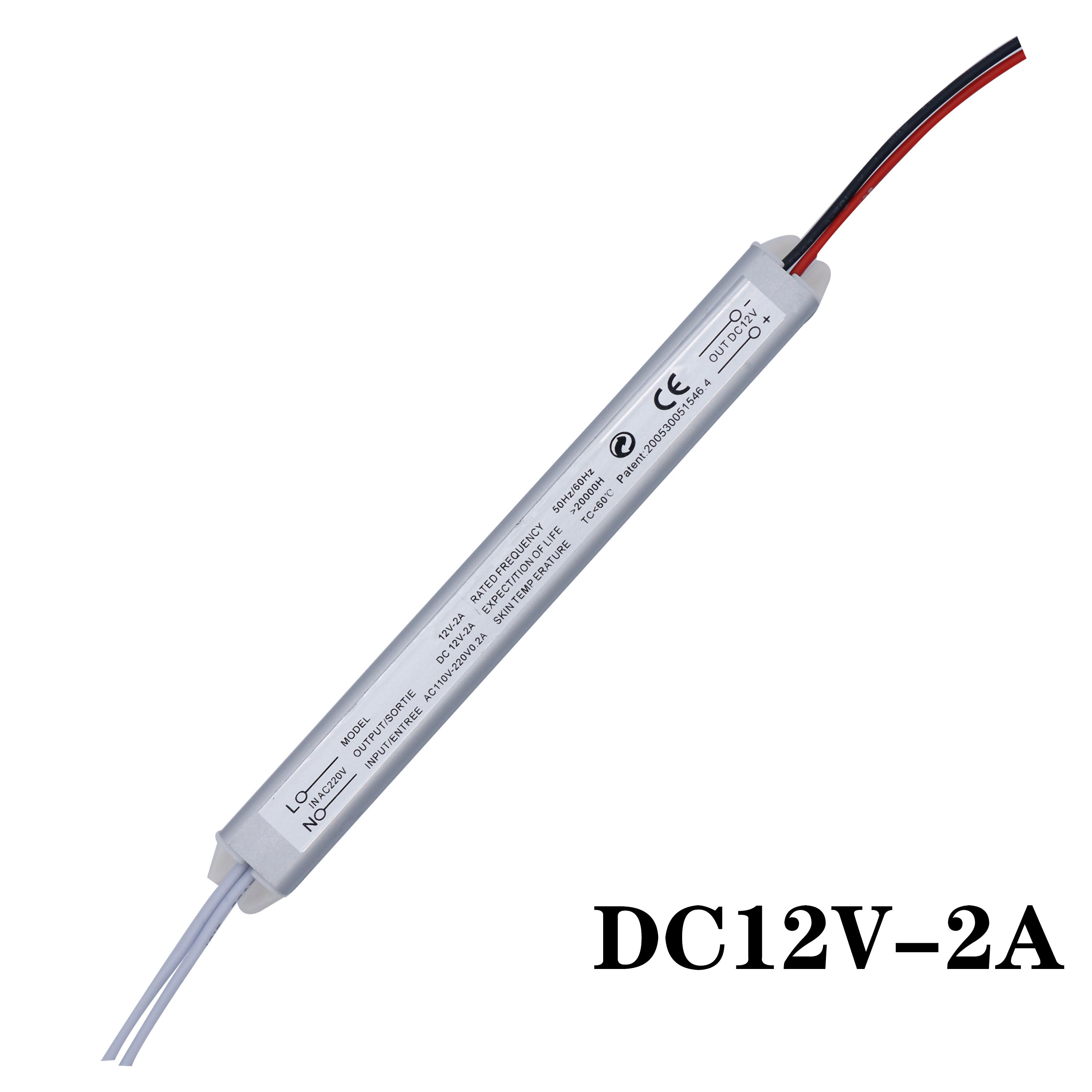 Controlador LED 12V Controlador LED DC 24W 2A Transformador de