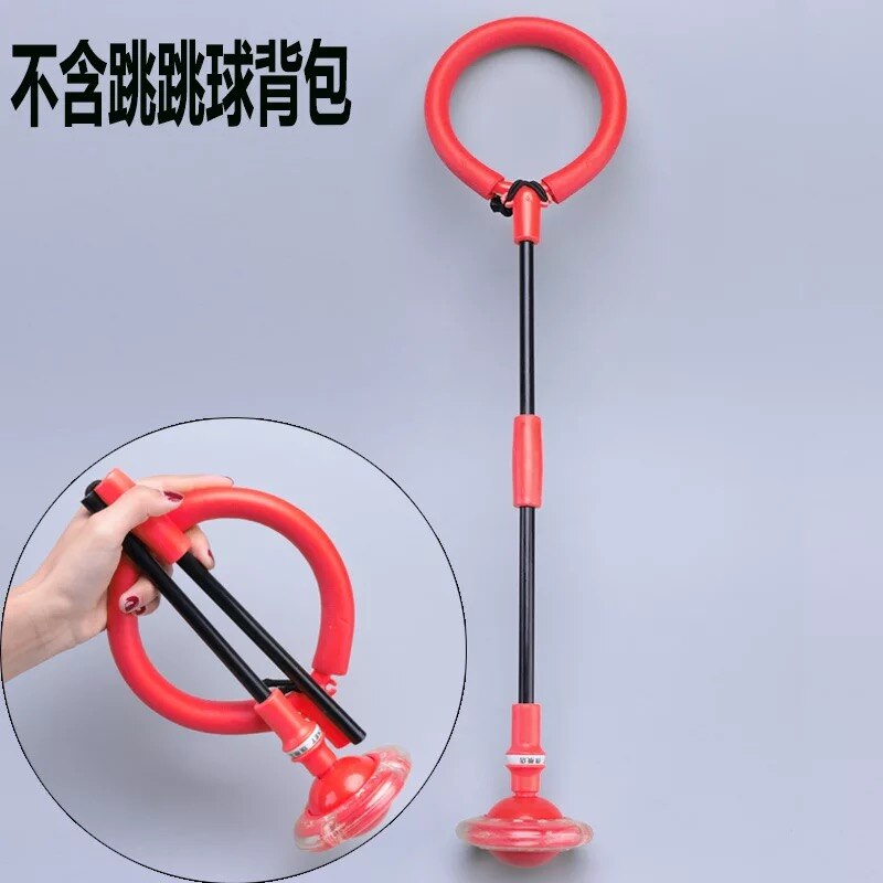 LED-Blitz Rad Überspringen Seil Einzel Fuß Springen Ball freundlicher Erwachsene ÜSpund Spielzeug Fitness glühend Sport Springseil: rot(foldable)